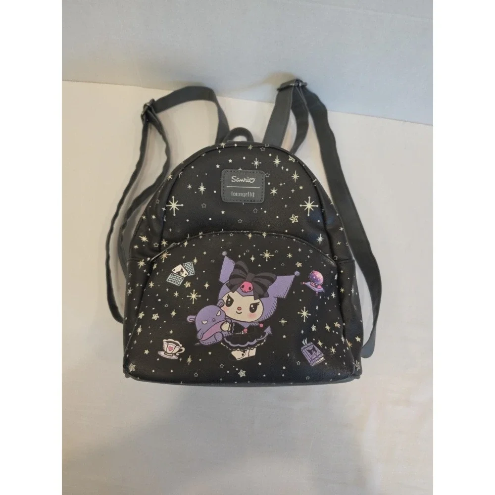 Sanrio Loungefly Kuromi Fortune Teller Celestial Star Mini Backpack Black